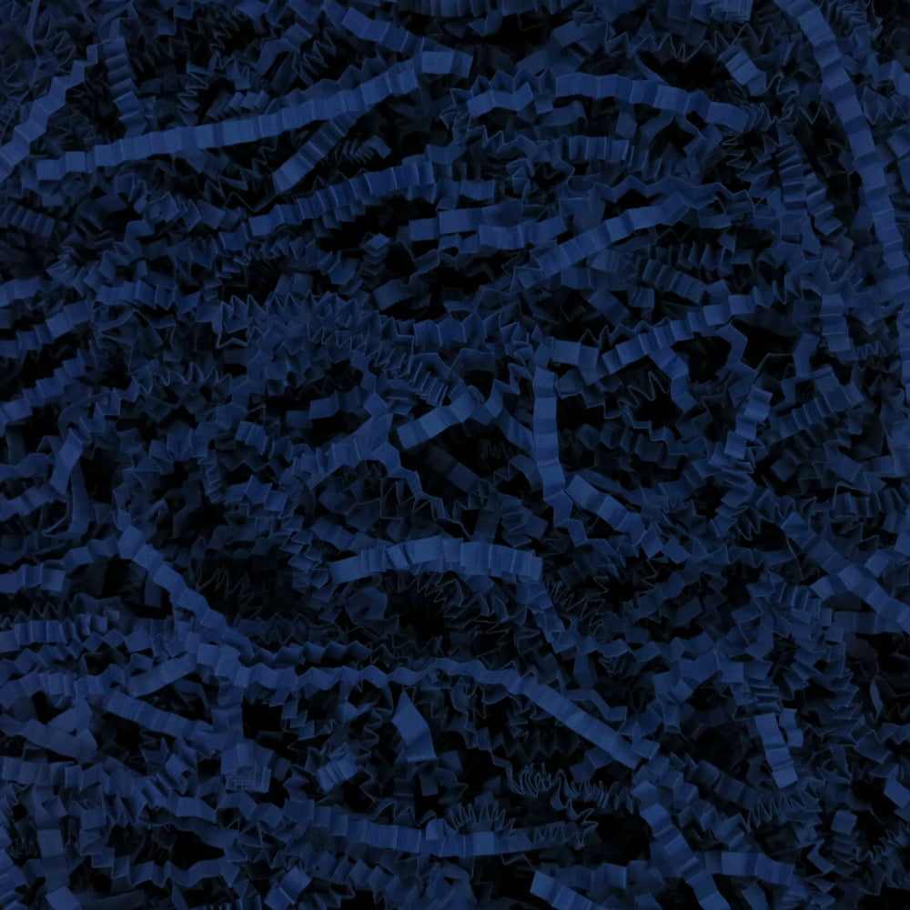 Crinkle Paper Shreds - Dark Blue - 100g
