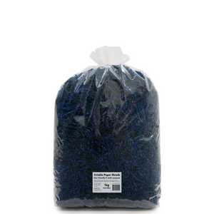 Crinkle Paper Shreds - Dark Blue - 1kg, 2kg - FREE DELIVERY