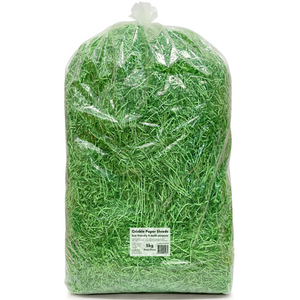 Crinkle Paper Shreds - Grass Green - 5kgs