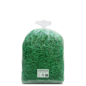 Crinkle Paper Shreds - Green - 1kg