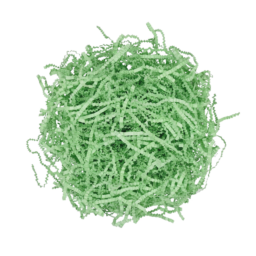 Crinkle Paper Shreds - Light Green - 100g