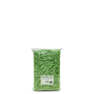 Crinkle Paper Shreds - Light Green - 100g