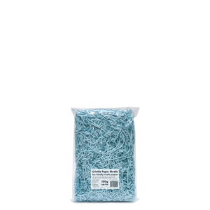 Crinkle Paper Shreds - Light Blue - 100g