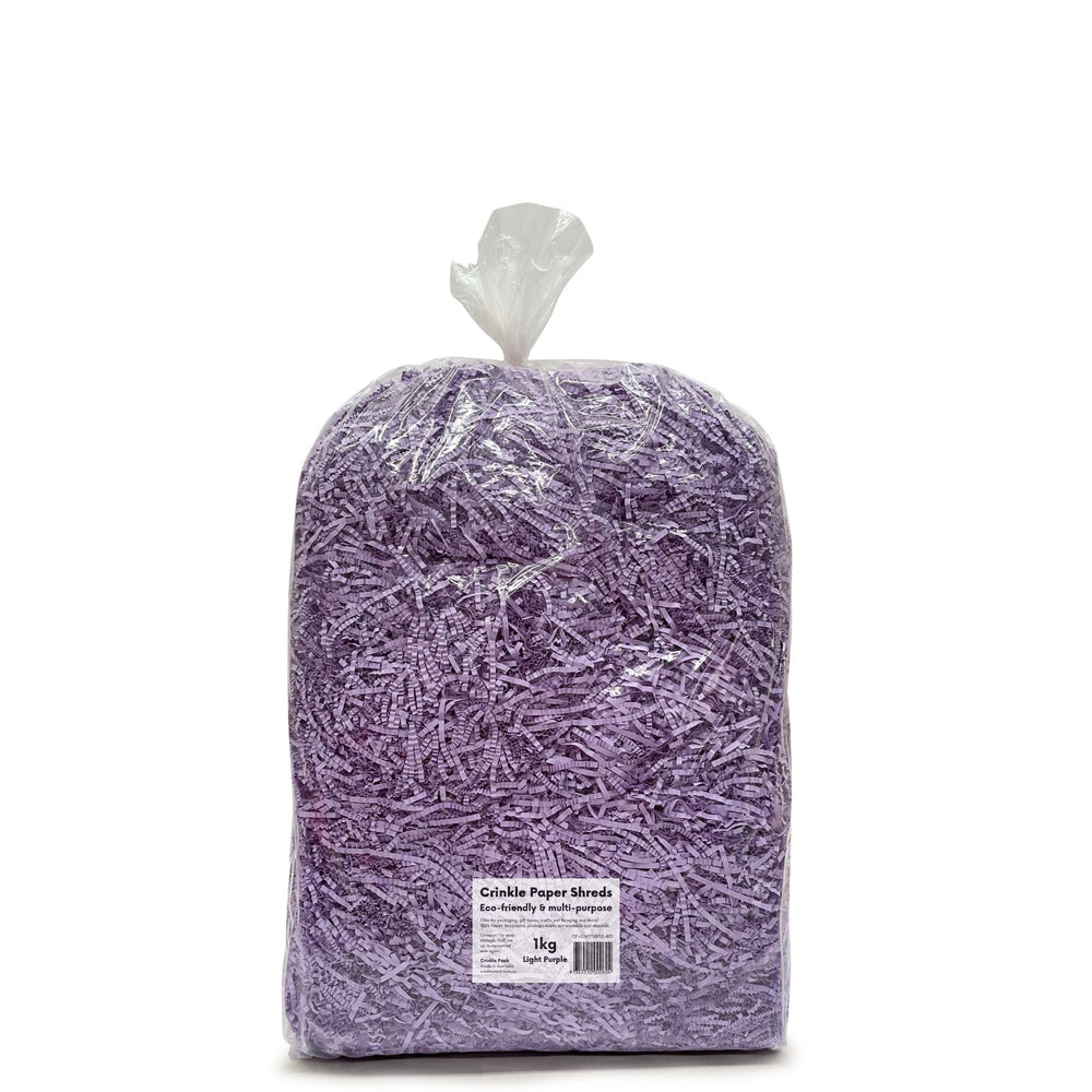 Crinkle Paper Shreds - Light Purple - 1kg, 2kg - FREE DELIVERY