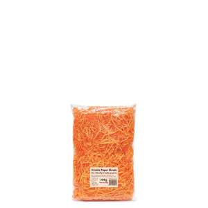 Crinkle Paper Shreds - Neon Orange - 100g