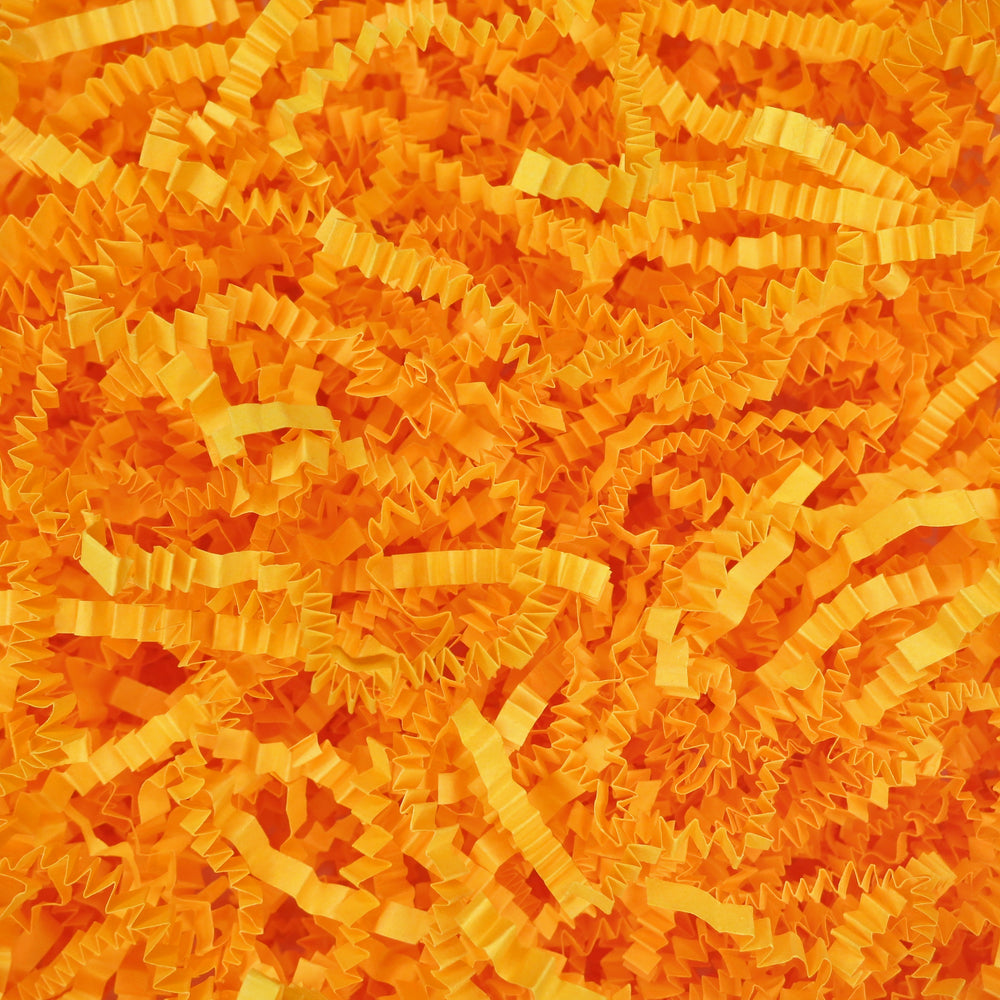 Crinkle Paper Shreds - Neon Orange - 100g