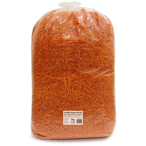 Crinkle Paper Shreds - Pumpkin Orange - 5kg