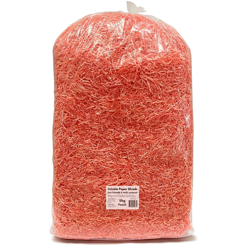 Crinkle Paper Shreds - Peach - 5kgs