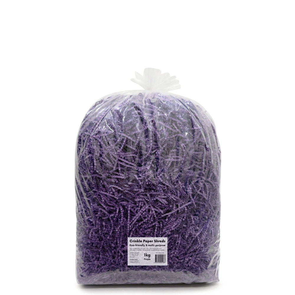 Crinkle Paper Shreds - Purple - 1kg, 2kg - FREE DELIVERY