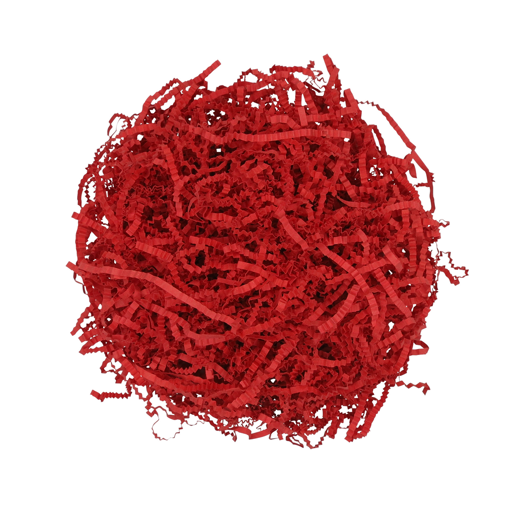 Crinkle Paper Shreds - Red - 100g