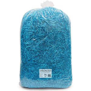 Crinkle Paper Shreds - Turquoise Blue - 5kg