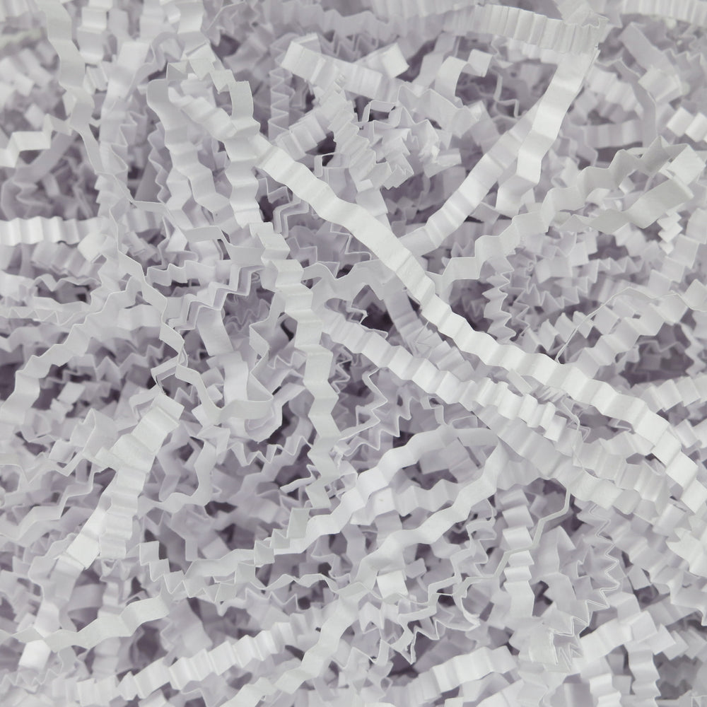 Crinkle Paper Shreds - White Lavender - 100g