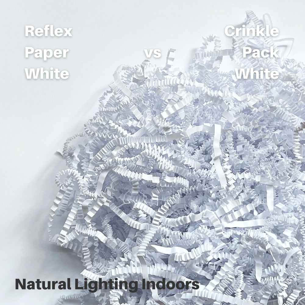 Crinkle Paper Shreds - White - 1kg